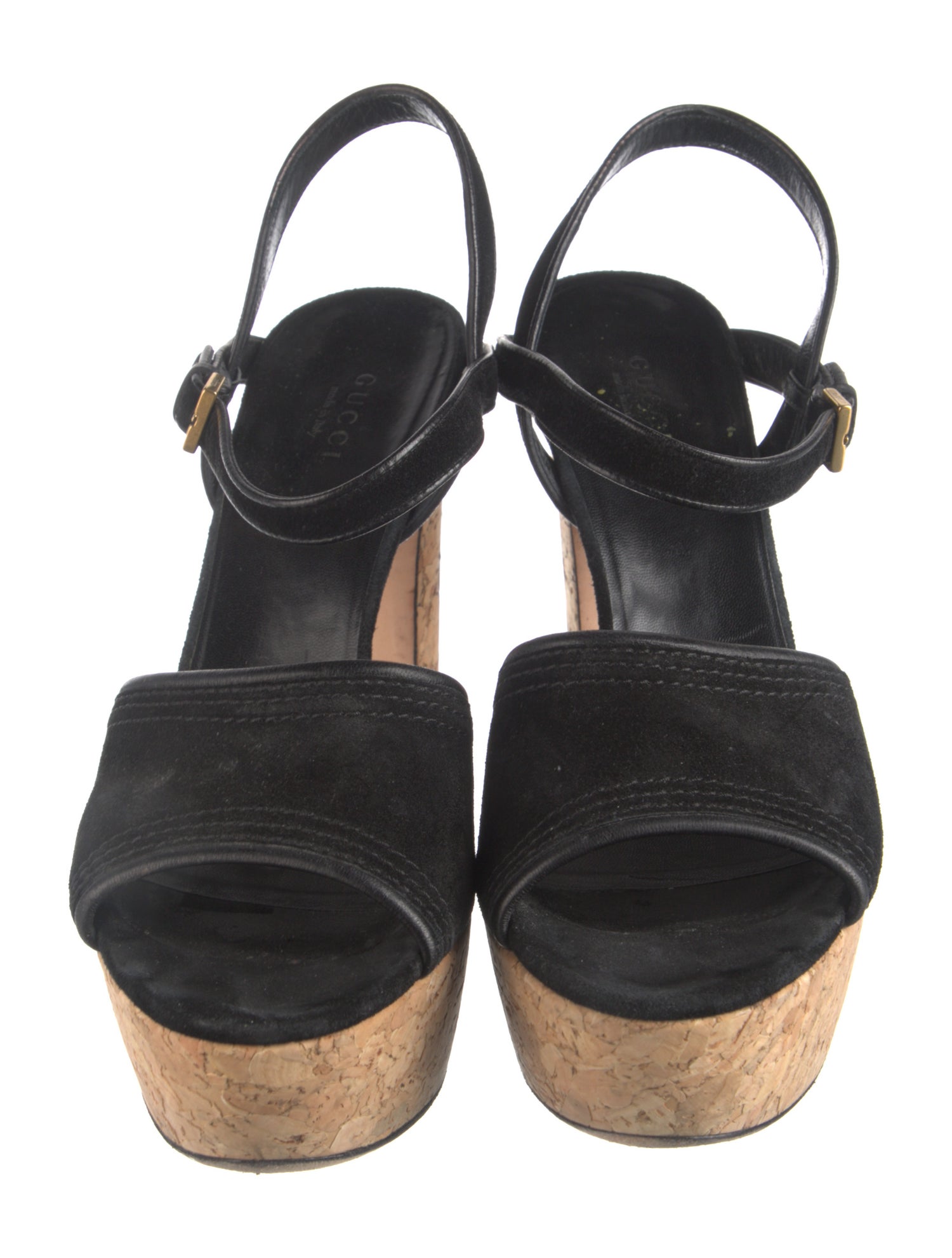Gucci Suede Slingback Sandals